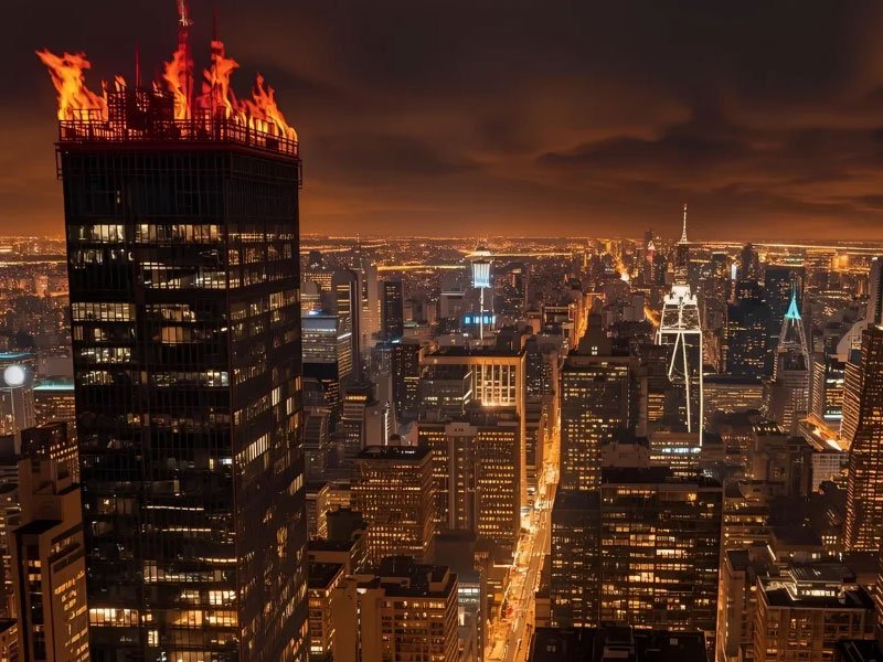 High-Rise Building for Fire-Resistant Cable