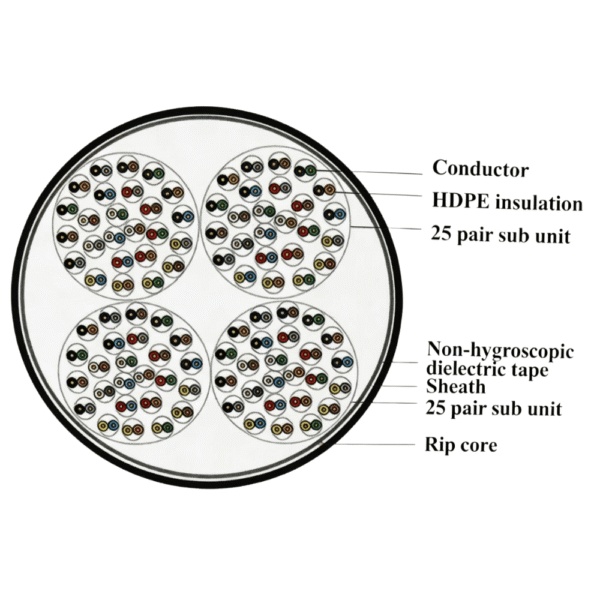 Cat 5e Cable 100 pairs